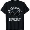 Ski Snowboard I'm Extremely Difficult Diamond Sign Funny T-Shirt