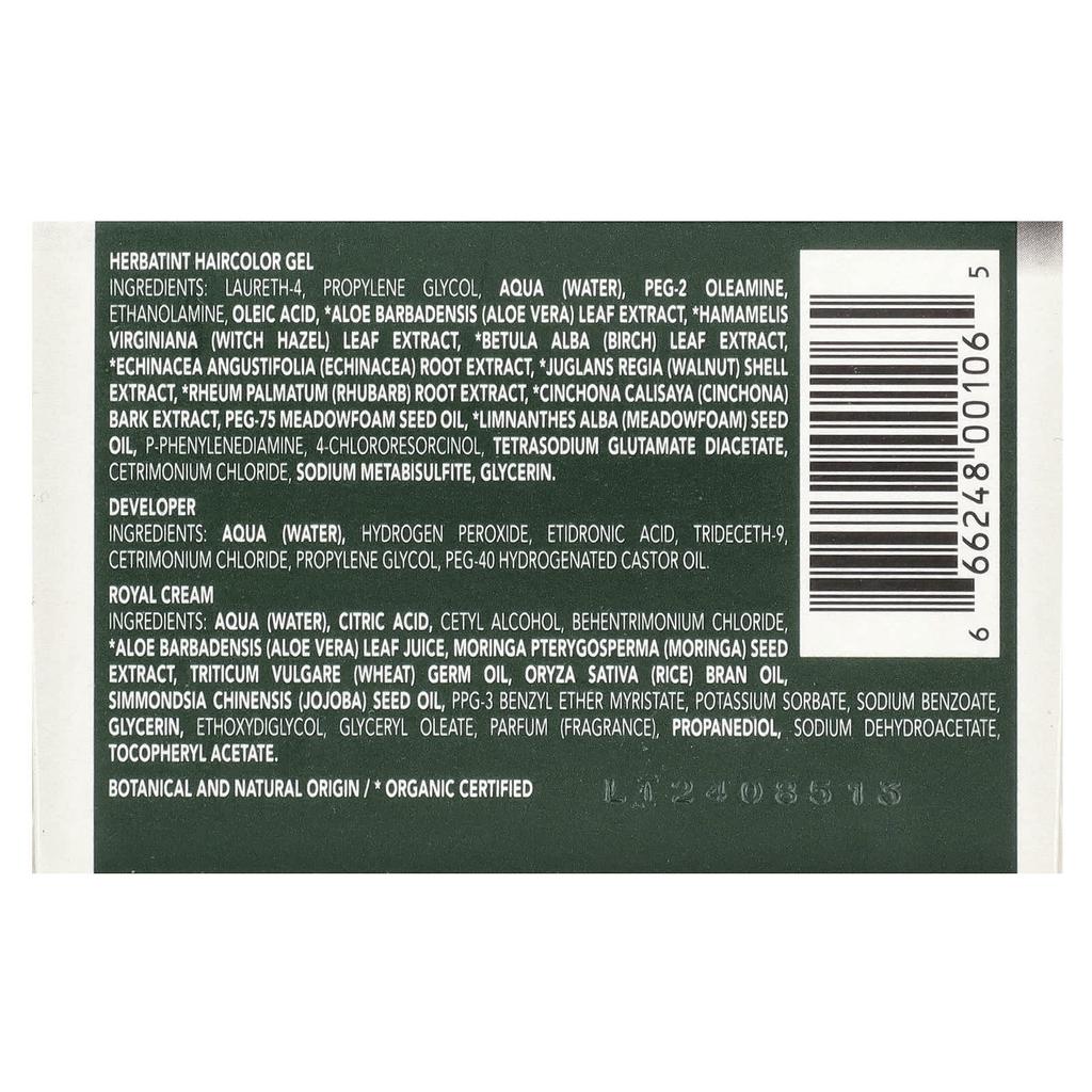 Herbatint Trwały żel koloryzujący, 7N Blond, 4,56 fl oz (135 ml)