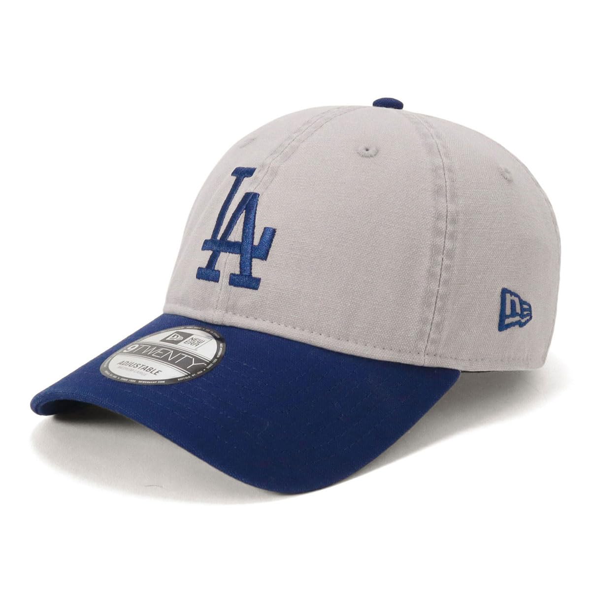 

New Era 920 Washed Duck Los Dod Gray Droy 9TWENTY MLB LA NER36C1995 M/L Cap, Gray/Dark Royal, 14388749,