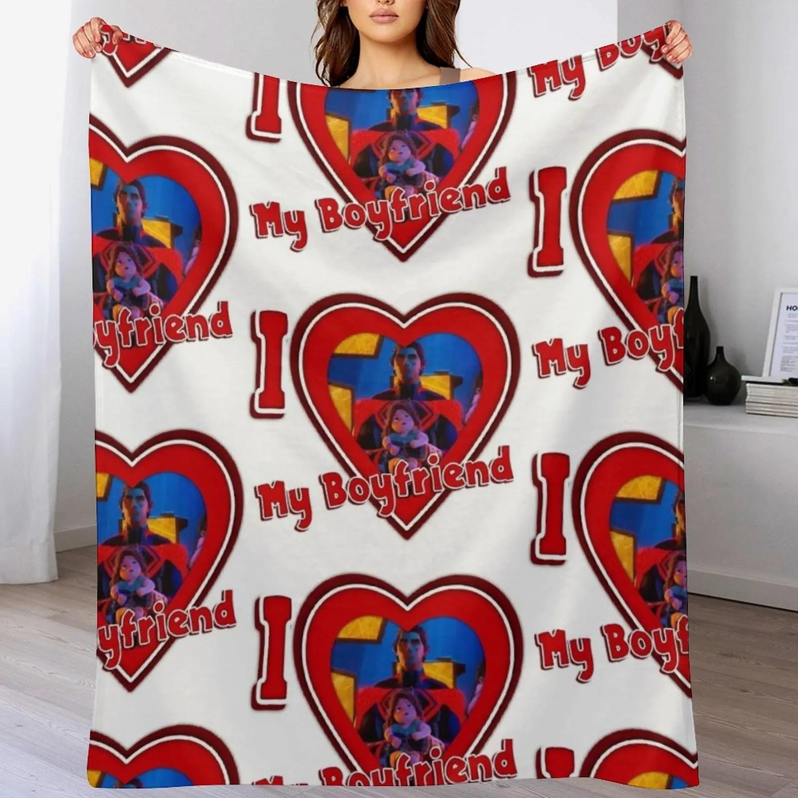 I love my boyfriend Miguel Oharas with Mayday Throw Blanket Soft Solid Color Blanket for Couch Bed 102x76cm(40x30in)