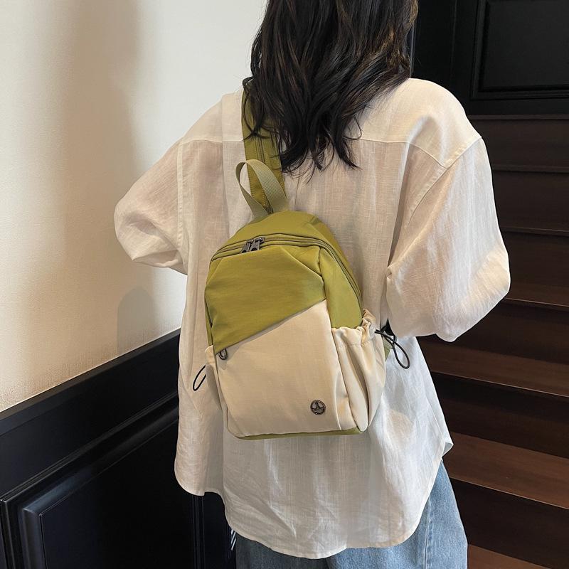 Plecak i torba crossbody unisex w bloku kolorów na sporty outdoorowe