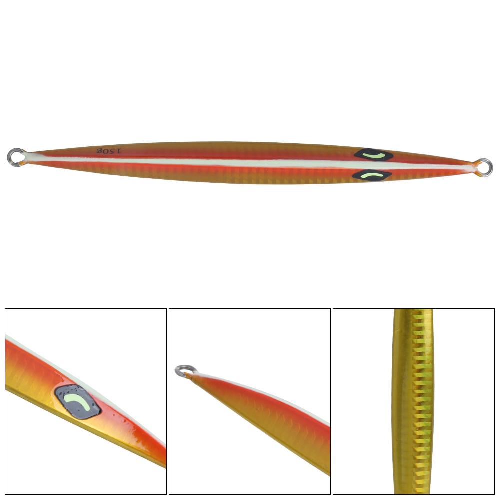 Jigging Iron Plate Artificial Simulation Tuna Fishing Lures Bait Fast Sinking Luminous Deep Sea Vessel Fishing