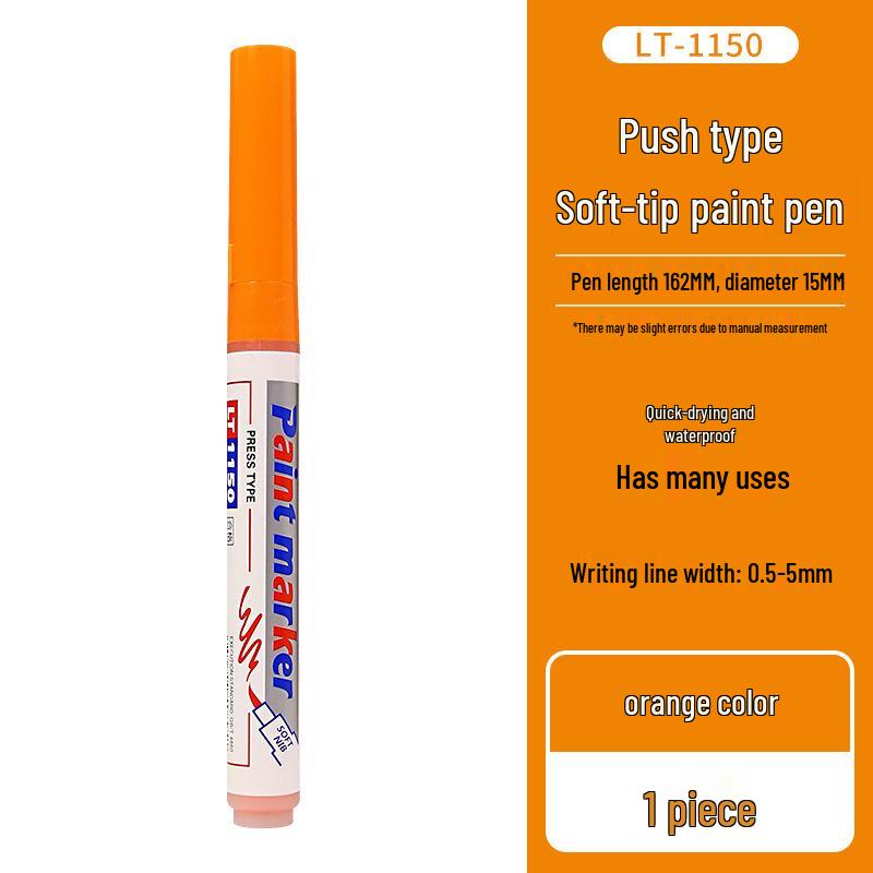 Letu Eco-Friendly Soft-tip Paint Pen Set - DIY Hand-painted, Graffiti, Colored, Waterproof, and Fade-resistant.