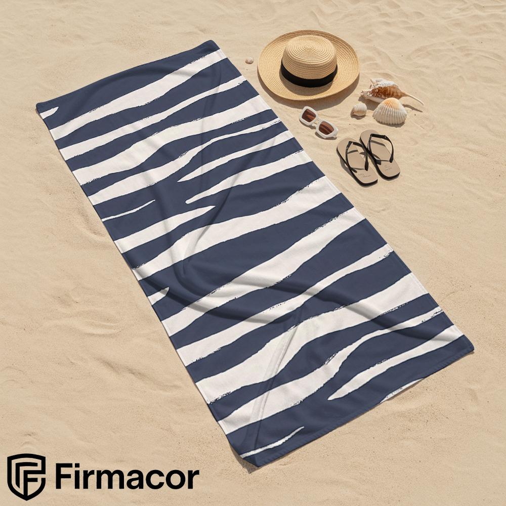 Hand Drawn Zebra Stripe Microfiber Beach Towel Quick Dry Sand Free Oversized Soft Absorbent Bath Towel for Swimming Pool Travel
