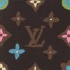 Louis Vuitton Lv X Tyler Kollaboration Logo Print Klappe Leder Geldbörse Unisex Geldbörse Mehrfarbig M83334