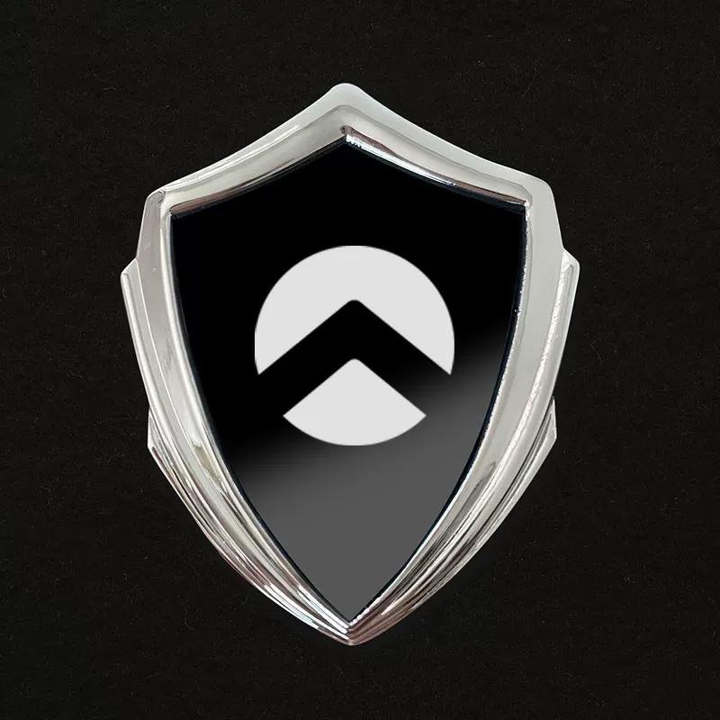 Golden arrow all-metal weatherproof fade-resistant electric motorcycle 3d sticker modification decoration body side emblem badge