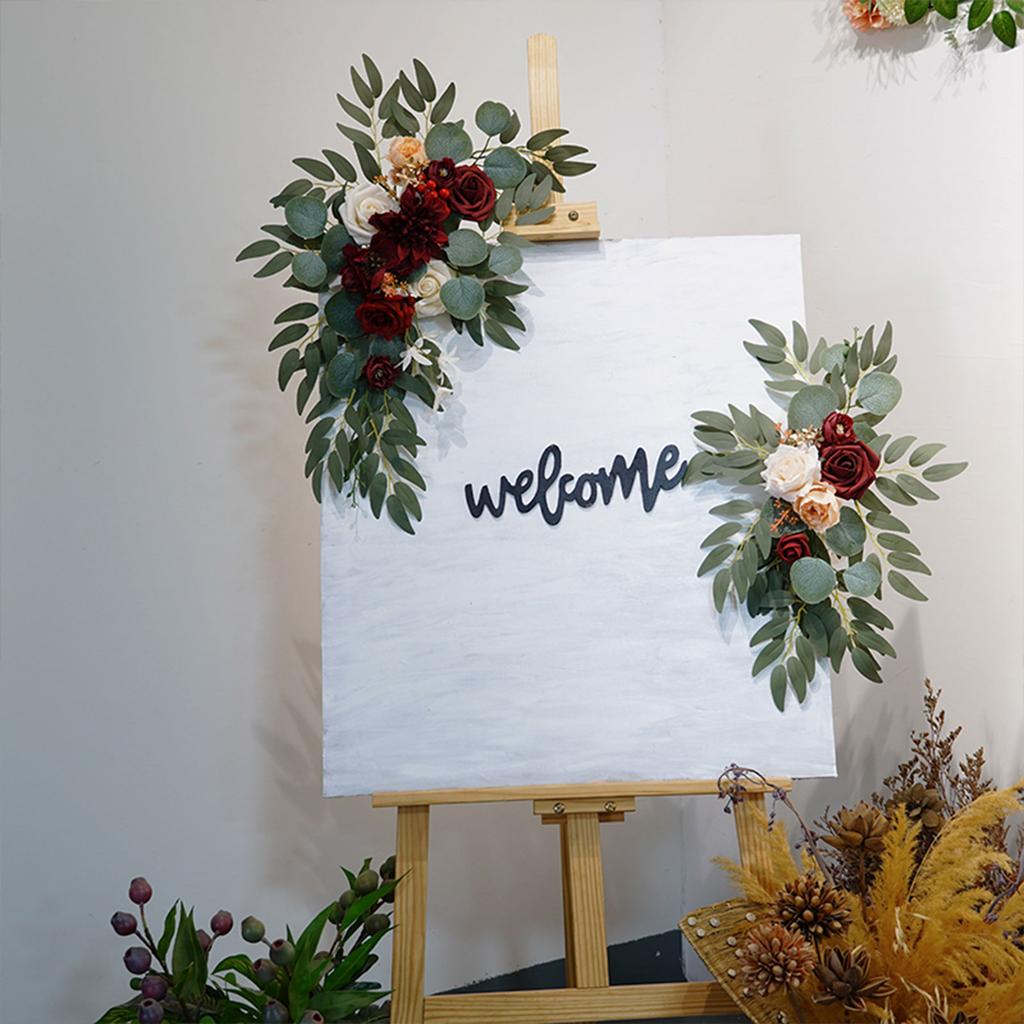 Kit de Flores Artificiales para Arco de Boda Flores Artificiales para DIY Fiesta Ceremonia Recepción Fondo Decoración Floral