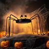 Black Spider Halloween Tealight Candle Holder,Indoor Outdoor Decorations for Party Table, Kitchen, Fireplace, Desk, and Display