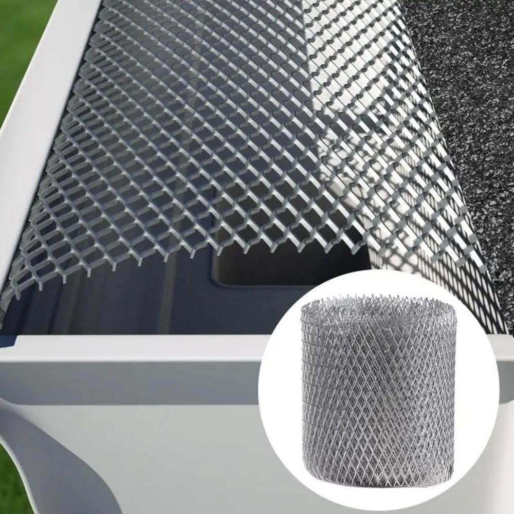 Grid Gutter Guard Filter Prevent Blockages Randomly Cut Gutter Mesh Maintain Smooth Drainage Aluminum Leaf Mesh Guards