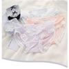 AZBESCZ Milk Silk Panties with Satin Cute Lace and Ribbon Soft and Plus Size Panties 5 Colors Women's (5-Piece Set) Panties, Design, (XL, Available)