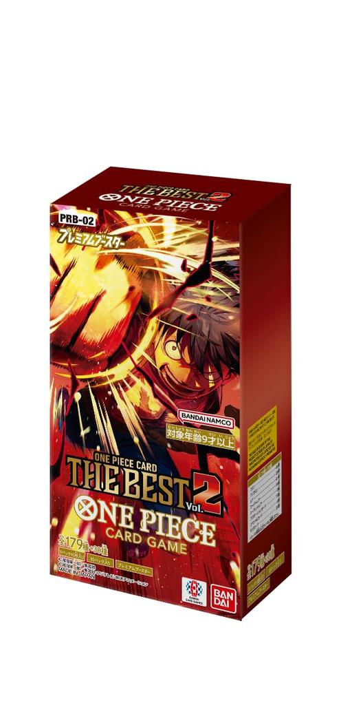 Bandai One Piece Card Game Premium Booster ONE PIECE CARD THE BEST of with 2 Promotional Packs vol.2 [PRB-02] (Box 10)