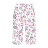 Women's Fashion Printed Pocket Elastic Waist Casual 5/10 Pants