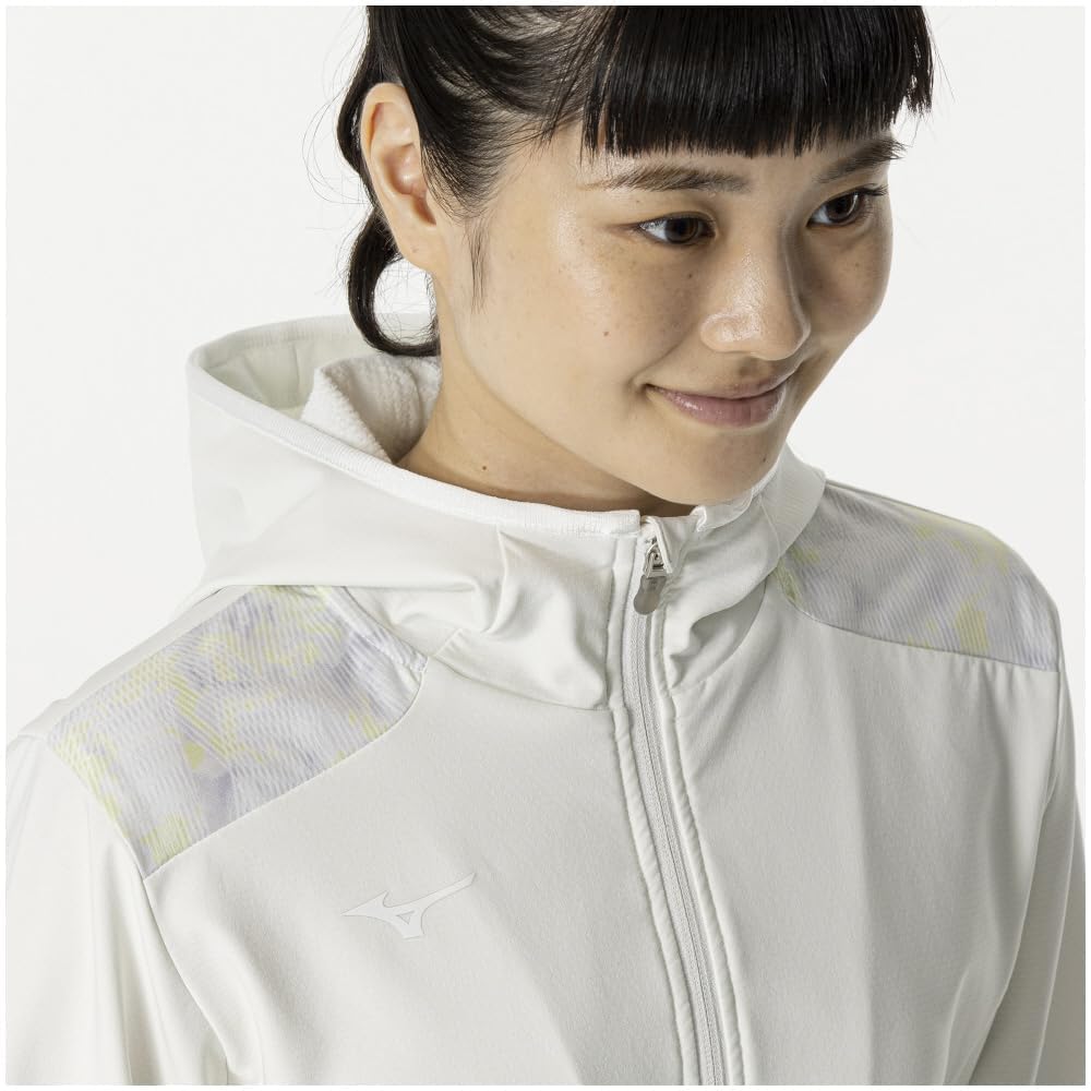 Training Wear Tech Shield Jacket Windproof Stretch Water Repellent 32MCB860 [Mizuno] Women's Off-White