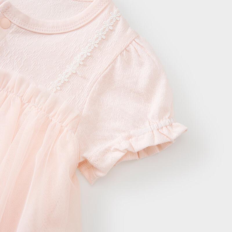 TONGTAI Baby Girl's Summer Short Sleeve Romper Dress