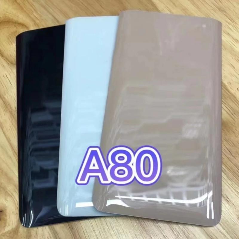 Back Glass Back Cover for Samsung Galaxy A80 SM-A8050 A805N A805B/U Battery Cover Housing Cover Repair Parts Battery Door