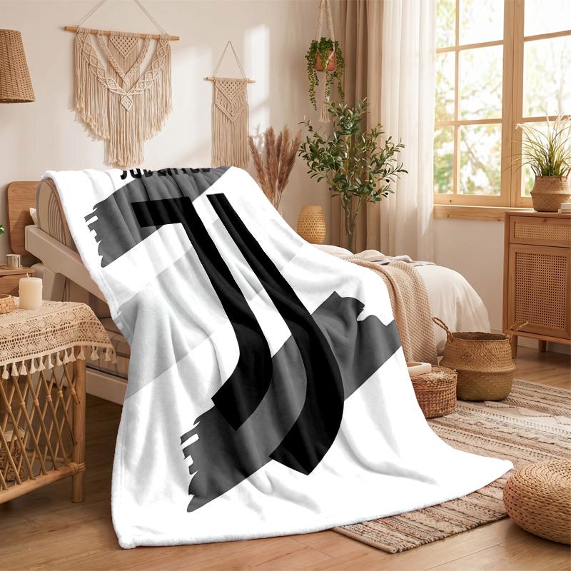 Juventus FC Druck Flanelldecke Weich Warm Sofa Bett Überwurfdecke Für Zuhause Büro Schlafzimmer