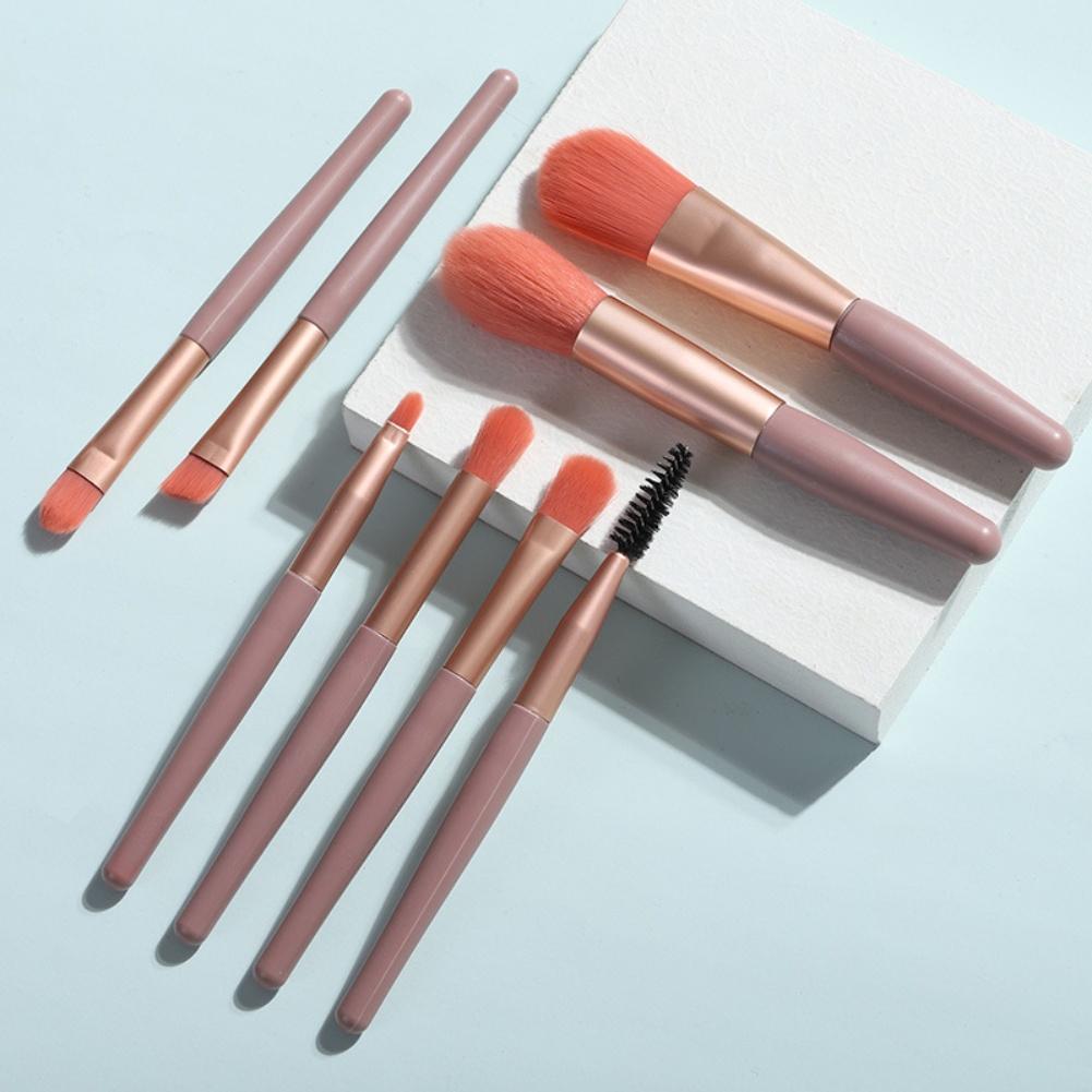 8 Piece For Mini Makeup Brush Set for Beginners and Travel Makeup Kit