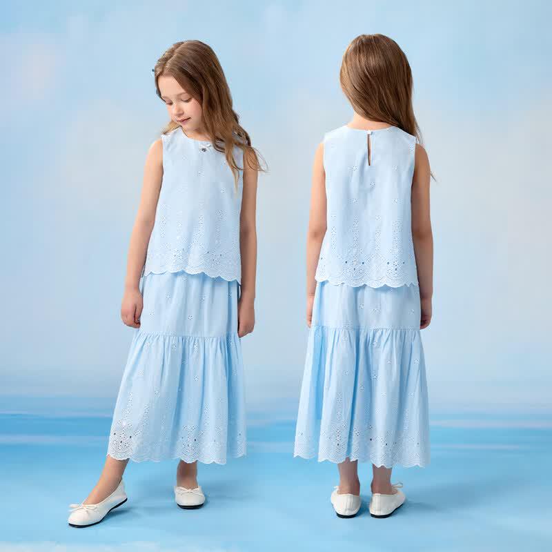 PawinPaw Cartoon Bear Girls' Two-Piece Set
