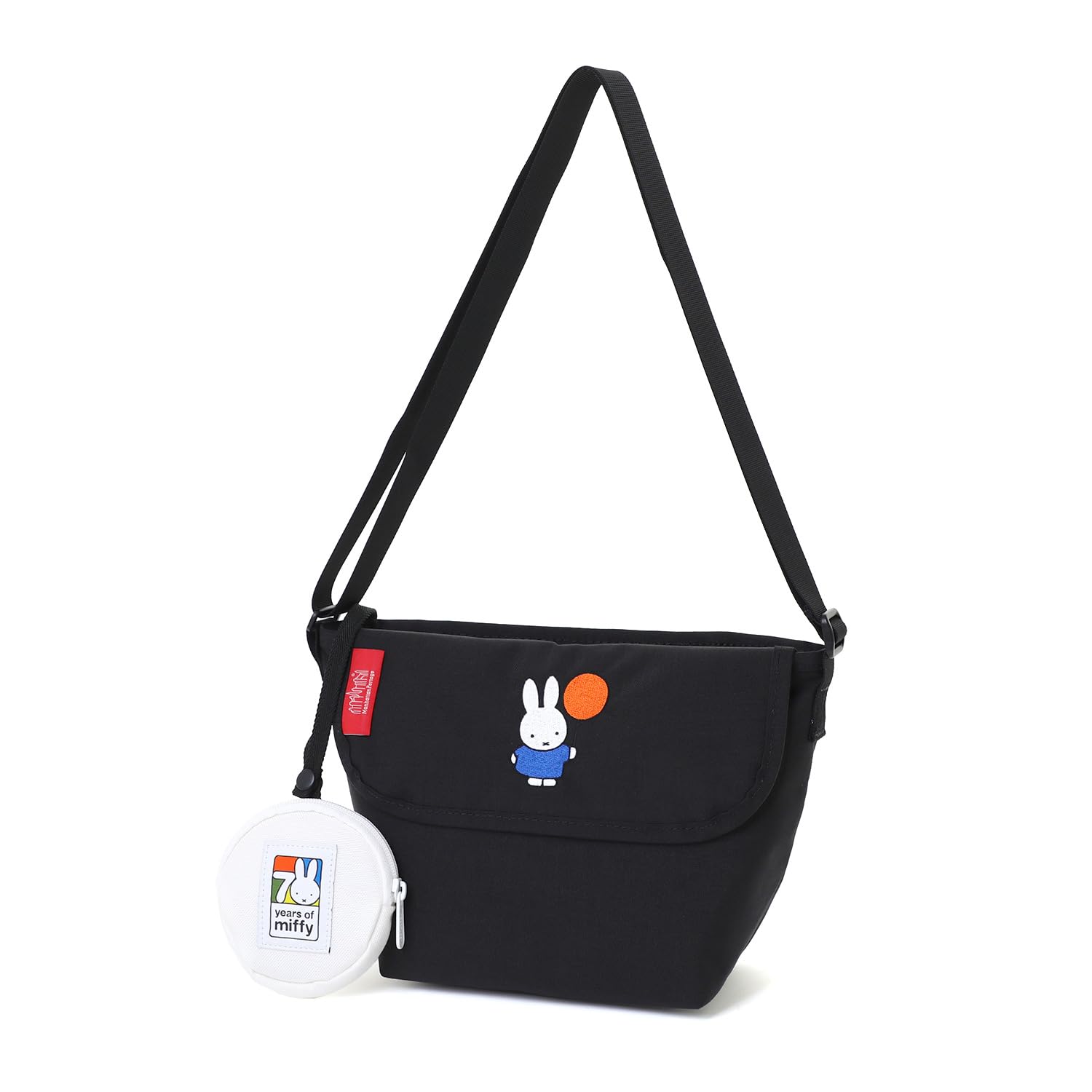 Nylon Messenger Bag 500D CORDURA miffy 70th BLK