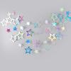 Laser Silver Moon Star Garland Banner Bedroom Wall Hanging Ornament Aldut Kids Birthday Party Decoration Banner Wedding Supplies