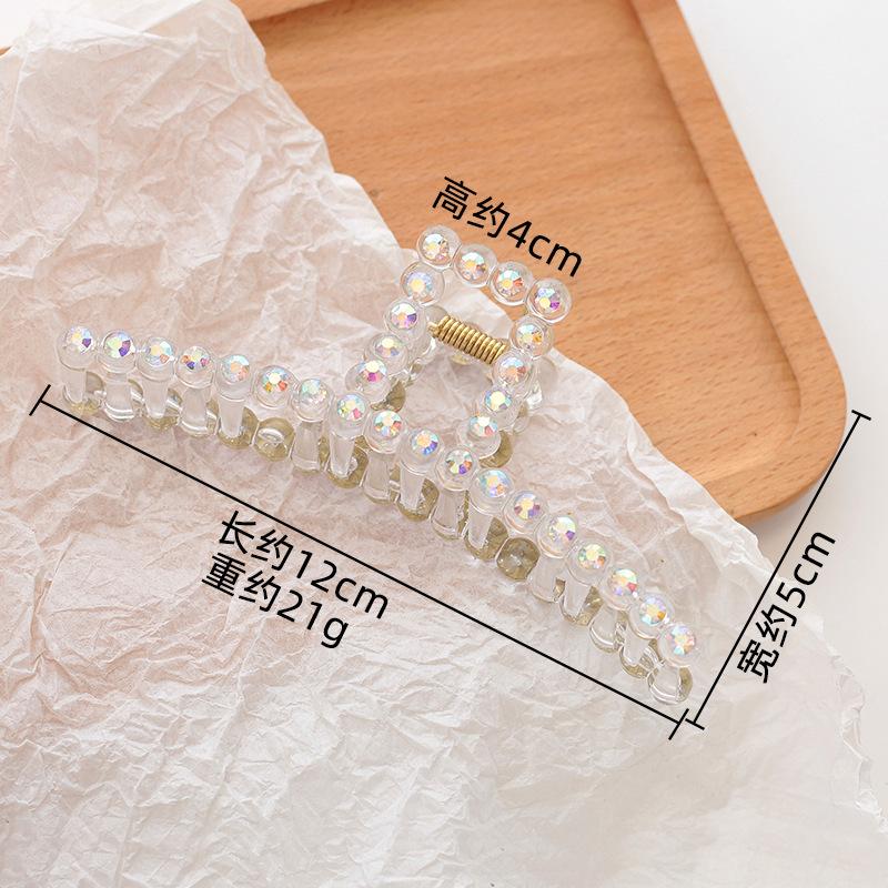Stylish And Simple Large Square Grab Clip Temperament Versatile Fashion Hairpin Simple Back Head Disc Hair Shark Clip Hair Accessories