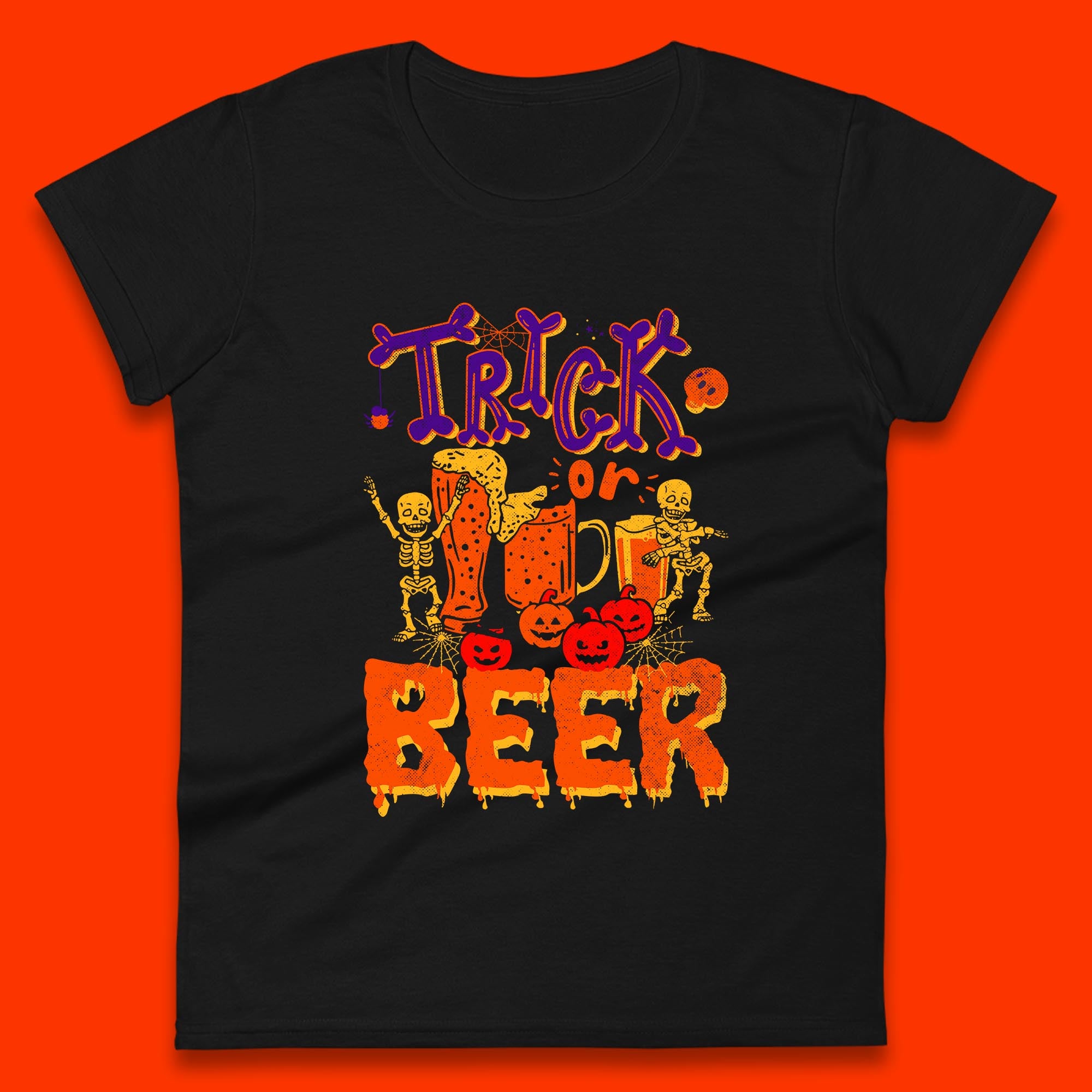 

Trick Or Beer Хэллоуин Пьющий Любитель Пива Танцующий Скелет Пьяница Хэллоуинская Вечеринка Женская Футболка Мужские Топы Унисекс Топ S