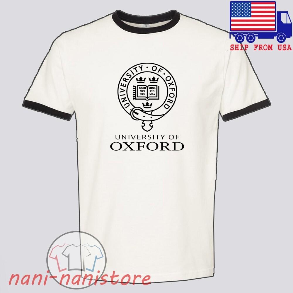 Oxford University Men#039;s Ringer Black Size S3XL Unisex T-Shirt XXL
