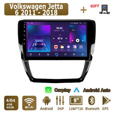 Android Carplay Autoradio für Volkswagen Jetta 6 2011 - 2018 Multimedia-Player Head Unit Stereo GPS Navigation BT WIFI 4 + 64GB