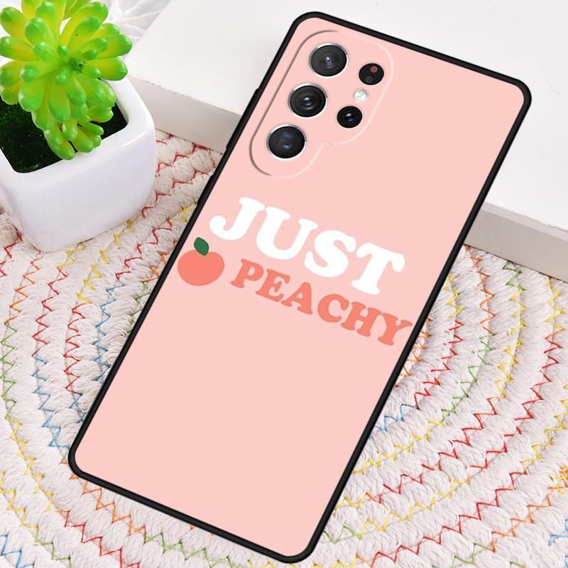 Coque de téléphone Motif Pêches Roses Peachy Pour Samsung Galaxy note 10 pro S26 S25 S24 S23 S22 Ultra Plus S21 FE S20 Housse antichoc