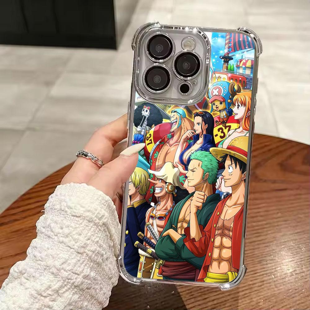 Anime One Pieces Soft Funda For iPhone 17 Pro 16 15 14 13 12 11 Pro Max Case 17 Plus 17E 16E 17Air Camera Protection Phone Cover