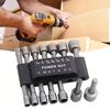 9/14PCS Hexagon Nut Driver Drill Bit Socket Screwdriver Wrench Set Drill Bit Adapter for Electric Screwdriver Handle Tool