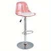 Acrylic Bar Chair Home Office Chair High Stool Lift Chair Back Transparent Telescopic Front Desk Cashier Bar Stool Furniture