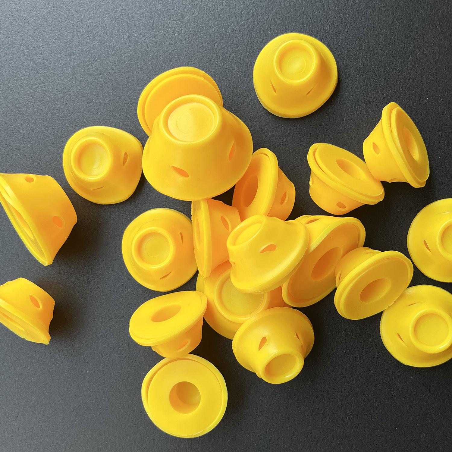 

Maishier Silicone Mushroom Hair Curlers for Small Curls OPP 10 pcs жёлтый