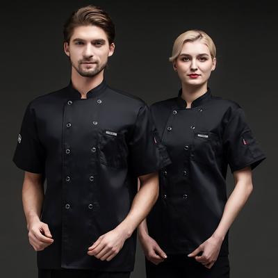 Men Kitchen Restaurant Cook Workwear Chef Uniform Multiple Colour Shirt Chef Jacket T-shirt