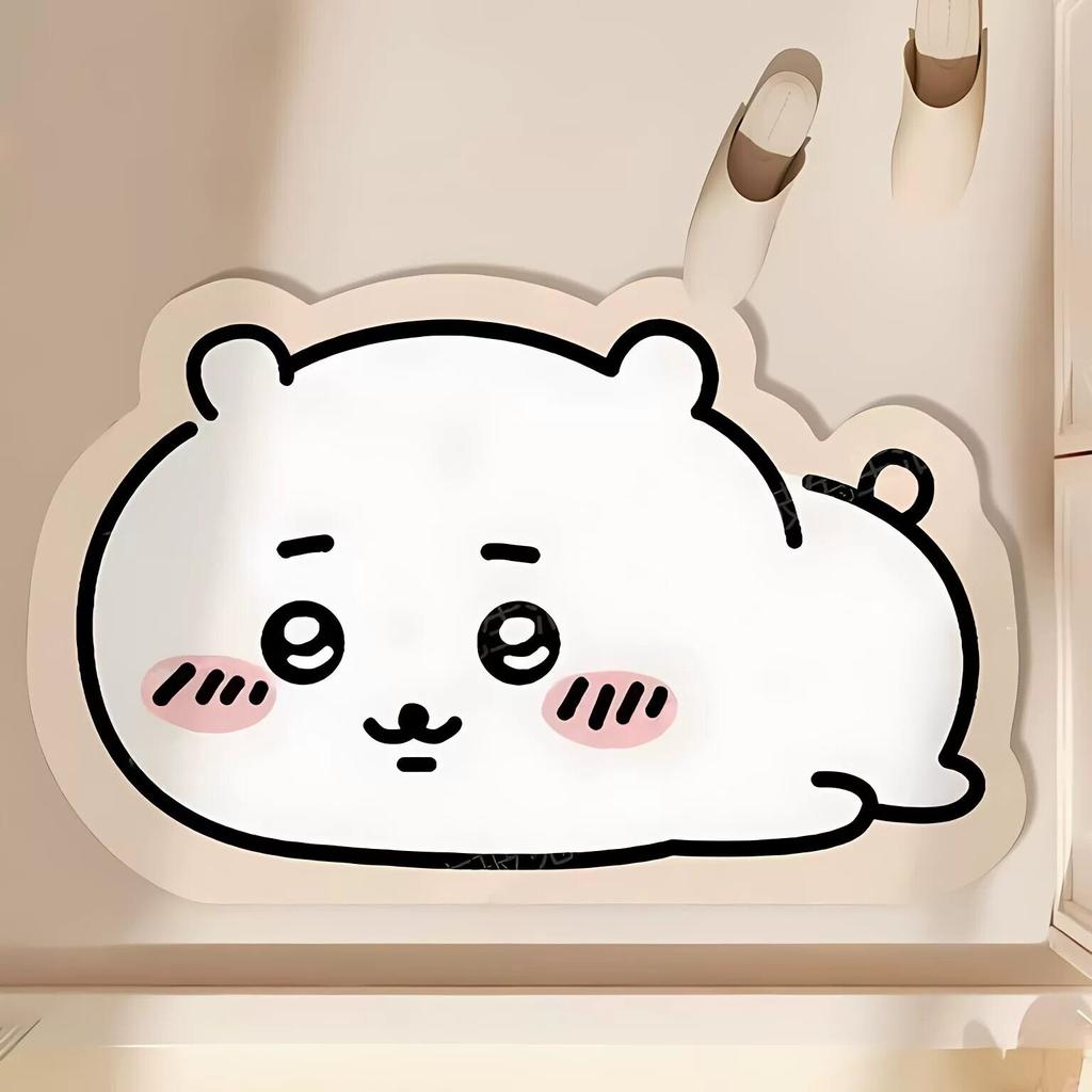 Floor Mat Bathroom Absorbent Non-slip Mat Cartoon Cute Special-shaped Foot Mat Household Non-slip Mat Washable Diatom Mud Floor Mat