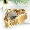 JewelryWe Men's Analog Waterproof Stainless Steel Quartz Watch Gold Round Formal Business Fashion Accessory