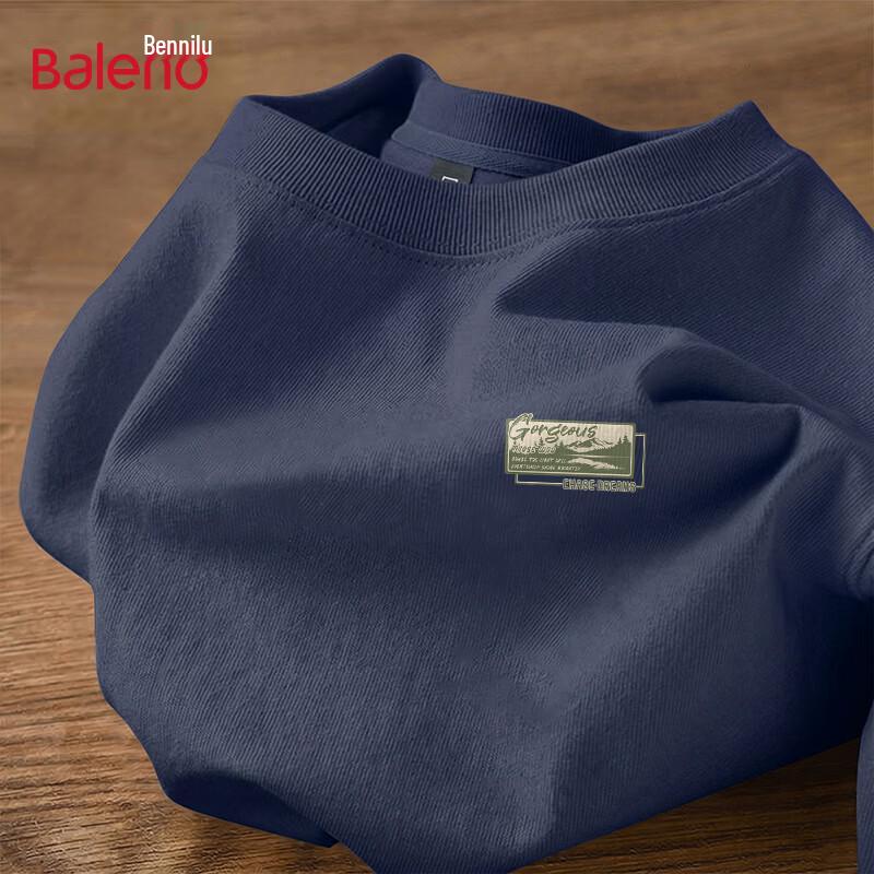 Baleno Men s 2026 Summer Pure Cotton Loose Fit T-Shirt 3XL