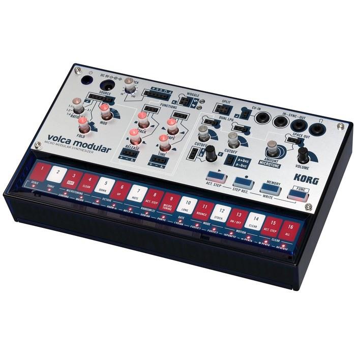 KORG volca modular Synthesizer with Patching Cable, Battery Powered, Built-in Speaker, Multicolor