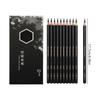 10Pieces Professional Charcoal Pencils Drawing Set Wood Sketch Pencils For Artists Beginner Drawing Sketching Shading