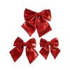 Large Pink and Gold Sequin Christmas Bow Ornament