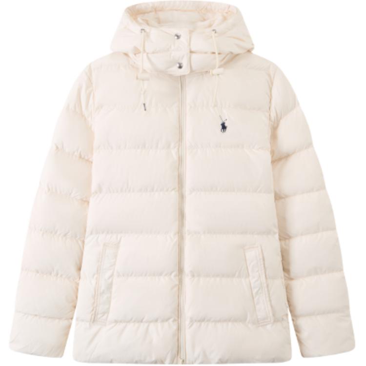 

Polo Ralph Lauren Solid Color Hooded Zipper Long Sleeve Down Jacket Women outerwear 211956740-001 L