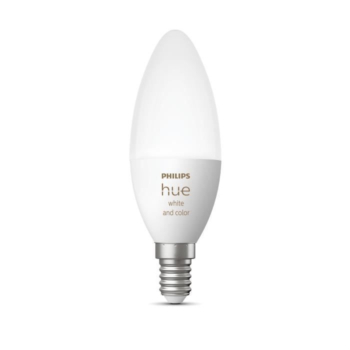 Philips Hue White and Color Flame E14 Smart Bulbs