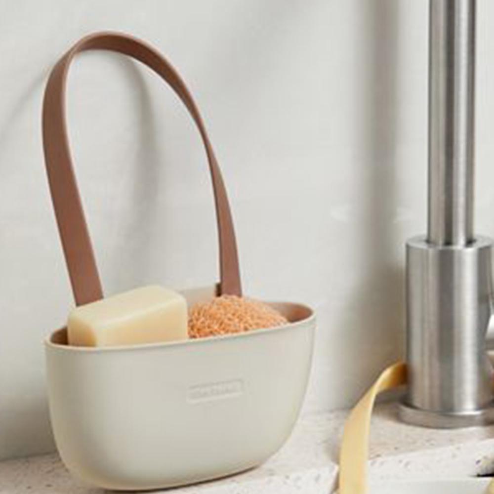 1 Stück Abtropfgestell, Hängekorb, Aufbewahrungszubehör für Spüle zu Hause, Spüle Einfach Doppel Abtropfende Hängetasche, Trockengestell, Spülenablauf