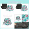 Bird Pattern Wide Brim Fisherman Hat With Sunblock Windproof For Beach Travel