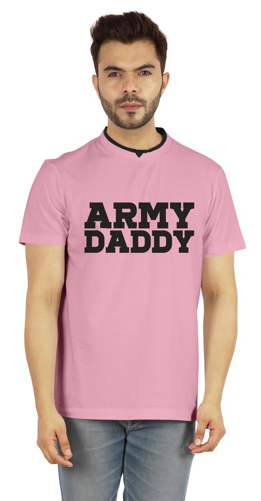 Inkmeso Men  s Tshirt For Military Pride Dad Graphic Quote   Army Daddy   Tee Cotton Jersey