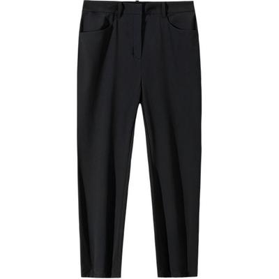 Champion All-Weather Series Casual Simple Solid Color Fleece Slim Fit Knitted Sports Pants Women Bottoms Black 162510506-2