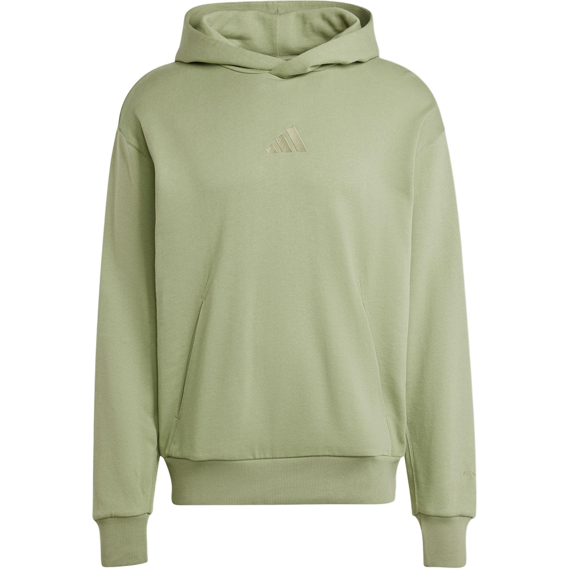 adidas Men s Essentials Fleece Hoodie Olive Green IY4156 XS