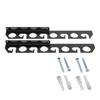 WallInstalled Fishing Rod Rack Acrylic Pole Storage Organizer Black Wall Mount for