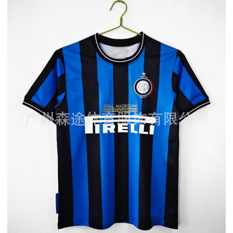 Vintage Football Jersey Short Sleeve Retro Soccer Shirt Men AC Milan Inter Roma Juventus