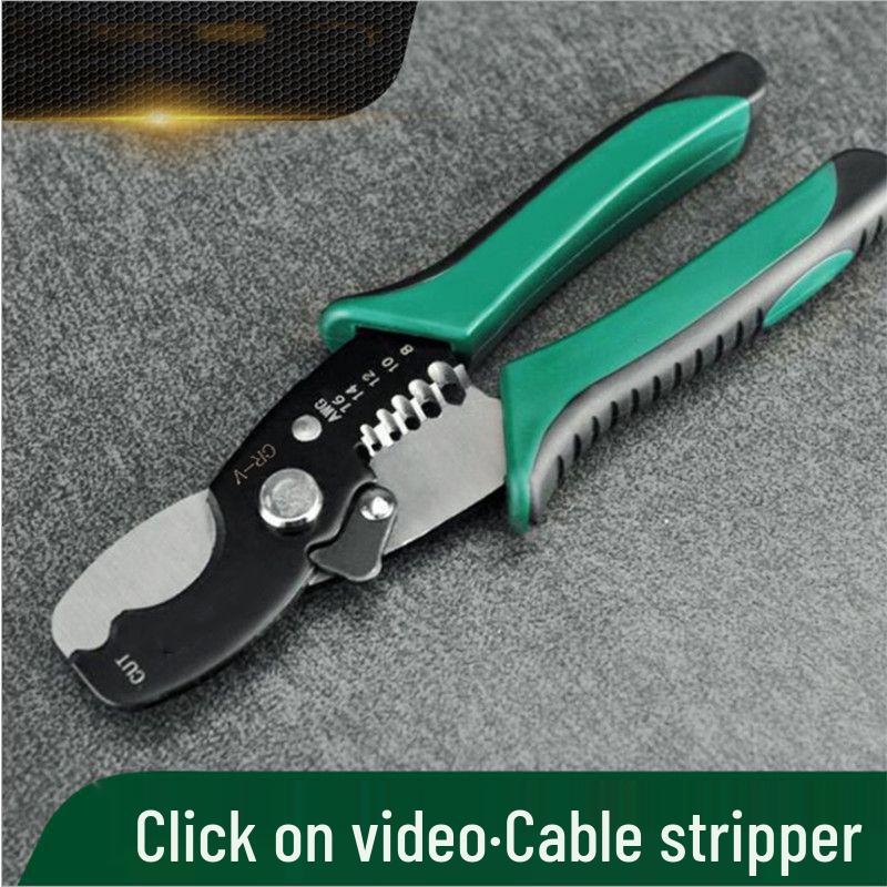 8-Inch Multifunctional Electrician Wire Stripper & Cutter Pliers